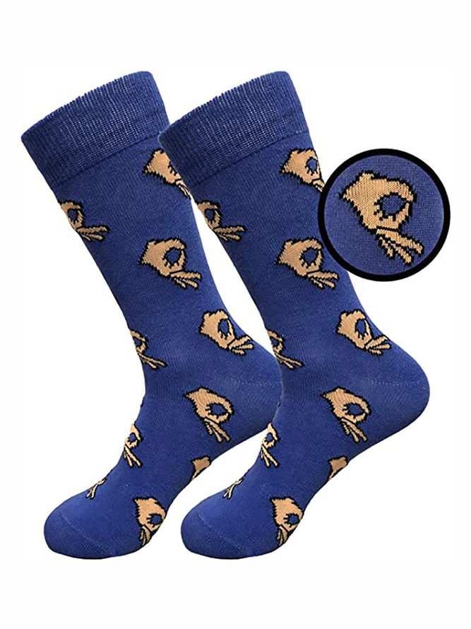 Hardaddy Personality Finger Cotton Socks