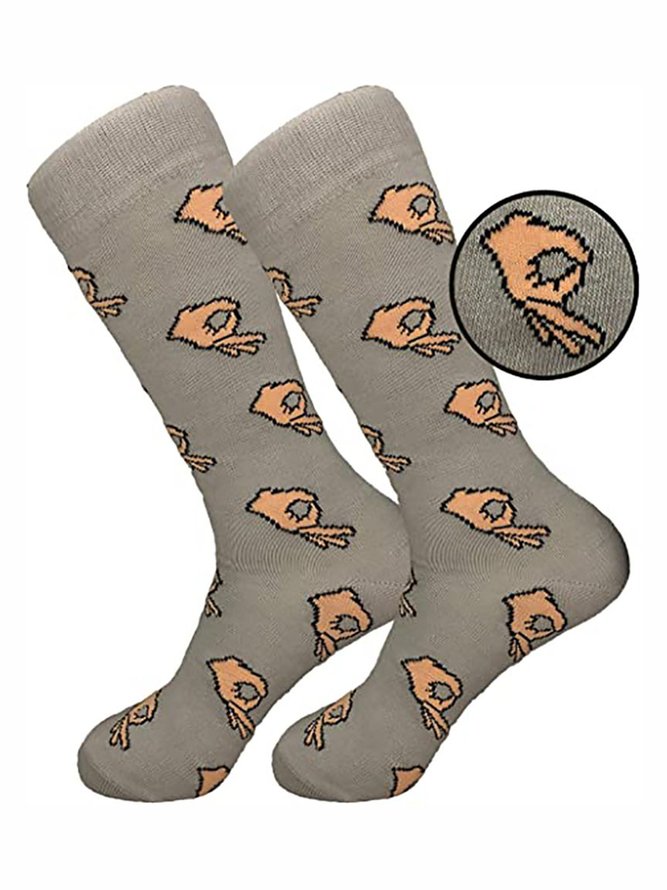 Hardaddy Personality Finger Cotton Socks