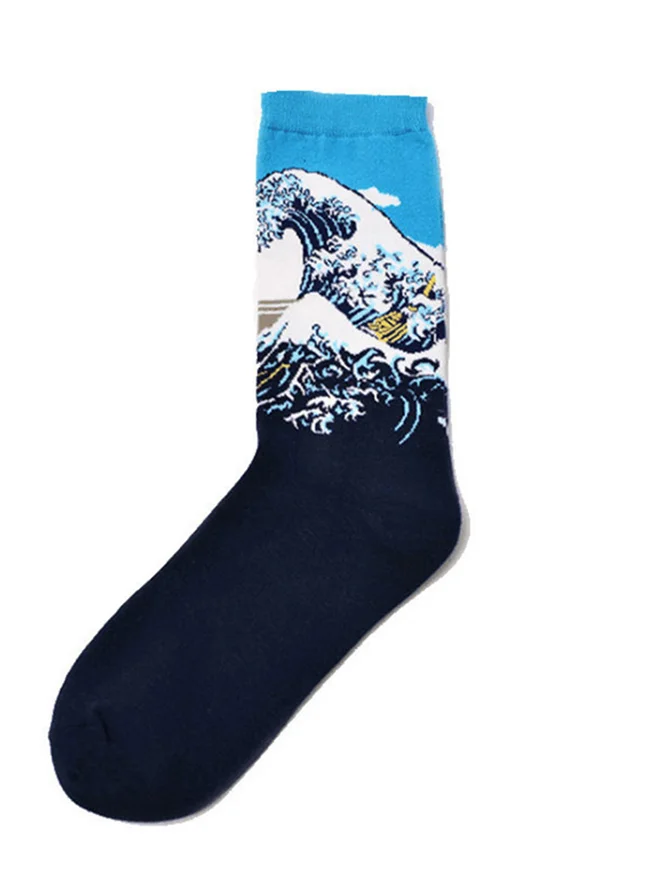 Creative Retro Graphic Men's Socks