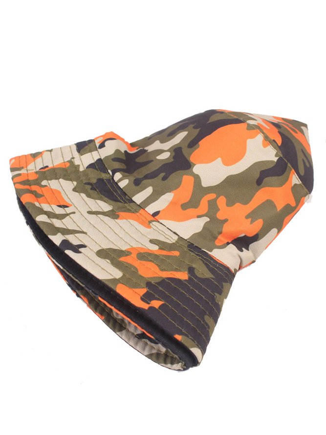 Hardaddy Men's Holiday Street Personality Coconut Tree Pattern Print Bucket Hat