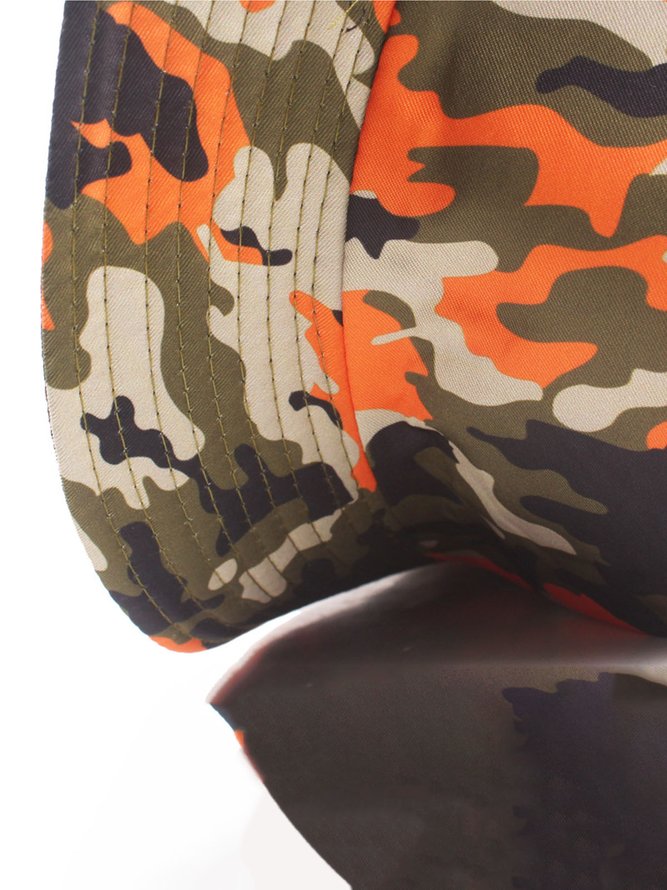 Hardaddy Men's Holiday Street Personality Coconut Tree Pattern Print Bucket Hat