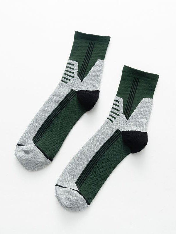 Hardaddy Casual Striped Pattern Socks Tall Socks High Stretch Comfort