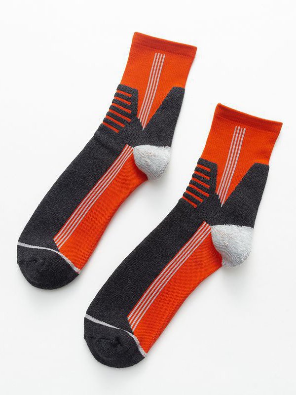 Hardaddy Casual Striped Pattern Socks Tall Socks High Stretch Comfort