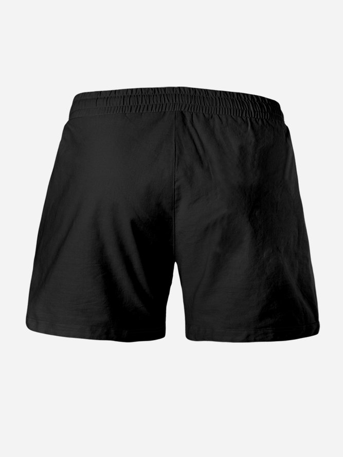 American Flag St. Patrick's Day Drawstring Beach Shorts