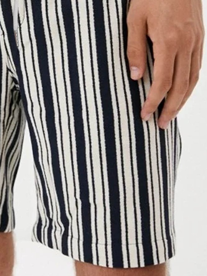 Striped Drawstring Bermuda Short
