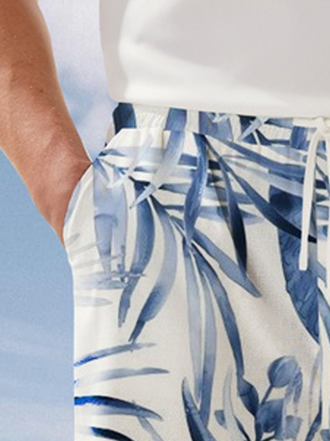 Floral Drawstring Bermuda Short