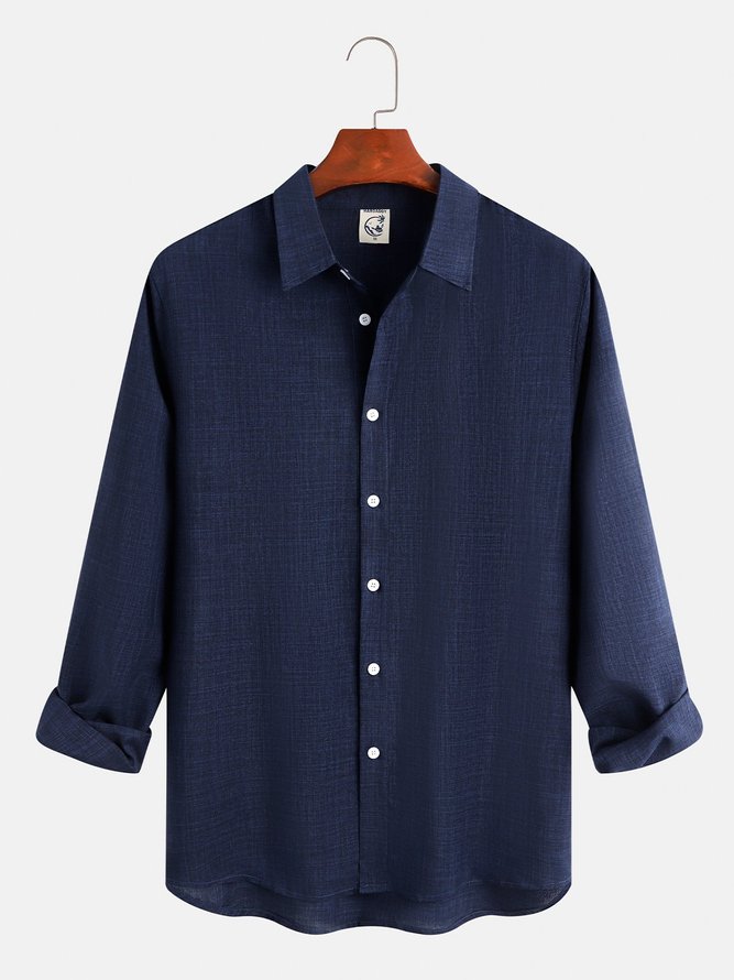 Hardaddy Big Size Plain Long Sleeve Shirt
