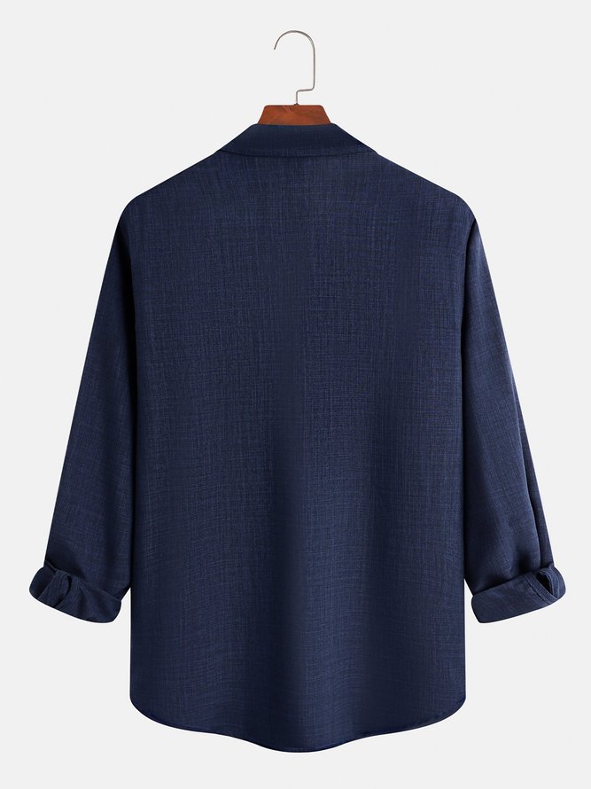 Hardaddy Big Size Plain Long Sleeve Shirt