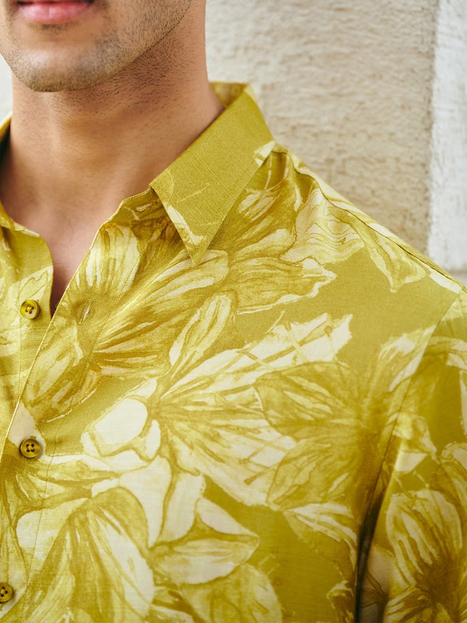 Floral Long Sleeve Casual Shirt