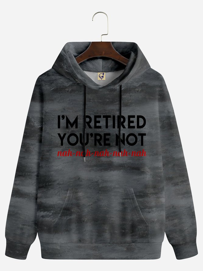 Hardaddy Retro Text Letters Casual Hoodie