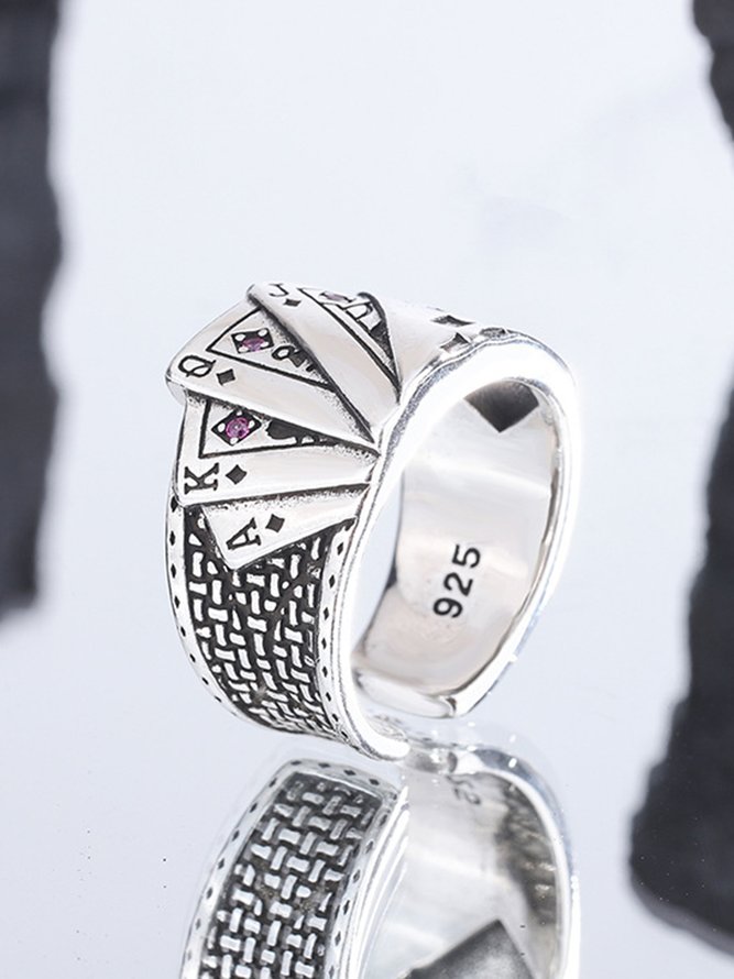 Hardaddy Stylish Flush Poker Adjustable Ring