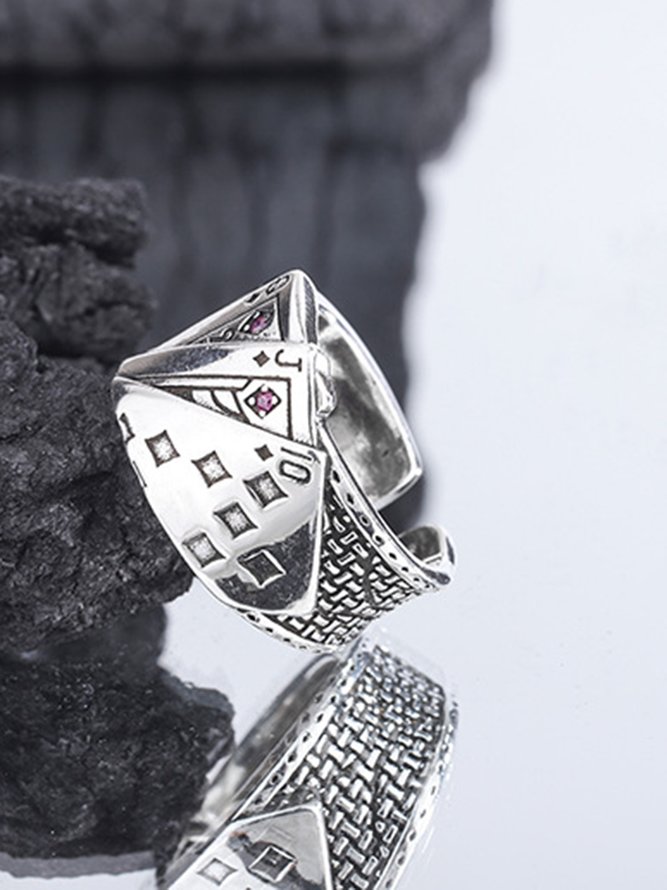 Hardaddy Stylish Flush Poker Adjustable Ring