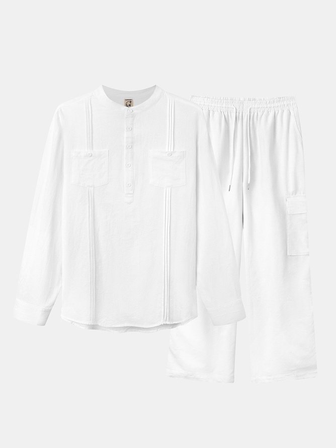 Hardaddy Plain Cotton Casual Cargo Pants
