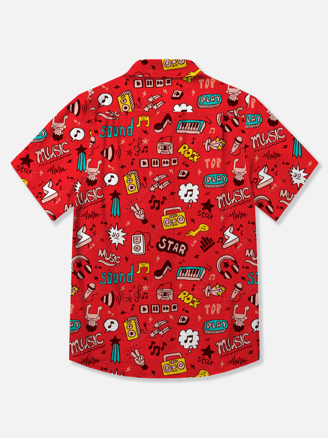 Hardaddy Cotton Music Party Oxford Shirt