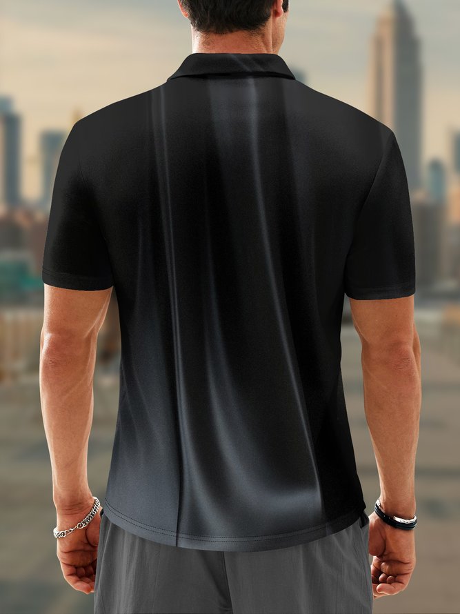 Hardaddy Moisture Wicking Golf Polo 3D Gradient Abstract Geometry