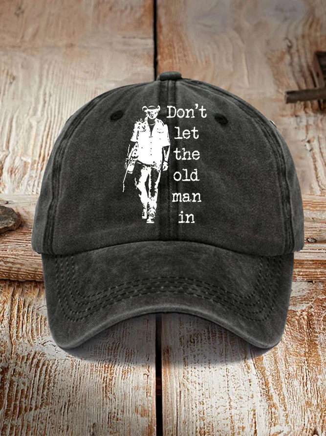 Hardaddy Don't Let The Old Man In Sun Hat Denim Hat