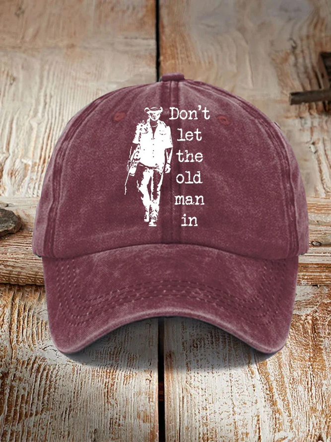 Hardaddy Don't Let The Old Man In Sun Hat Denim Hat