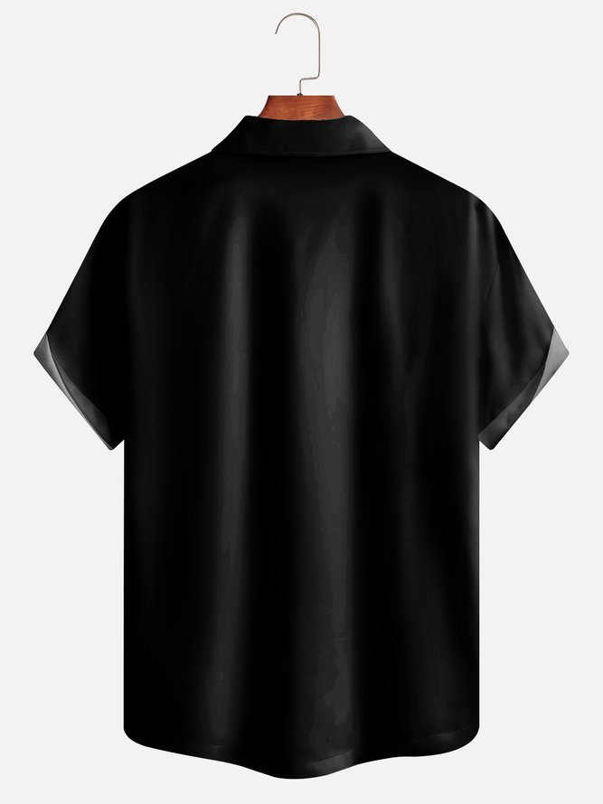 Hardaddy Moisture-wicking American Flag Veteran Father Bowling Shirt
