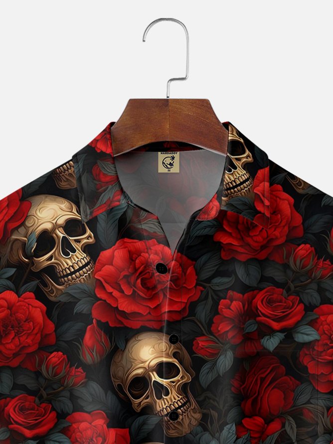 3-Pack Moisture-wicking Christmas Halloween Day of the Dead Hawaiian Shirt
