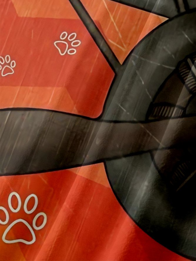 Moisture-wicking Dachshund Chest Pocket Hawaiian Shirt