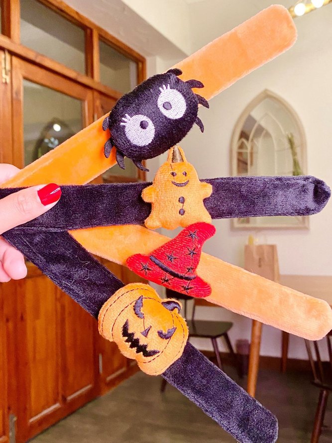 Halloween Slap Bracelets , Halloween Bracelets Bulk for Gifts, Friendship Bracelets for Halloween Party Favors Goodie Bag Fillers, Classroom Favors