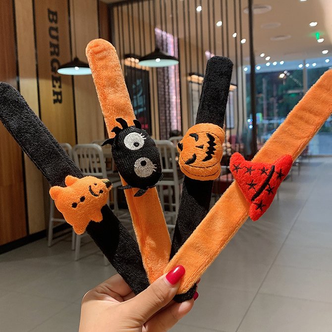 Halloween Slap Bracelets , Halloween Bracelets Bulk for Gifts, Friendship Bracelets for Halloween Party Favors Goodie Bag Fillers, Classroom Favors
