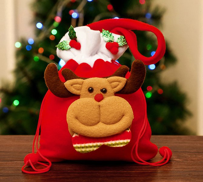 Christmas bags, Santa Claus, Christmas elk, Christmas polar bears, gift bags, Christmas packaging bags, Christmas gift bags, Christmas snowman snack bags, sack stockings, party favor bags