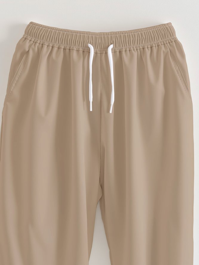 Moisture Wicking Solid Color Casual Pants