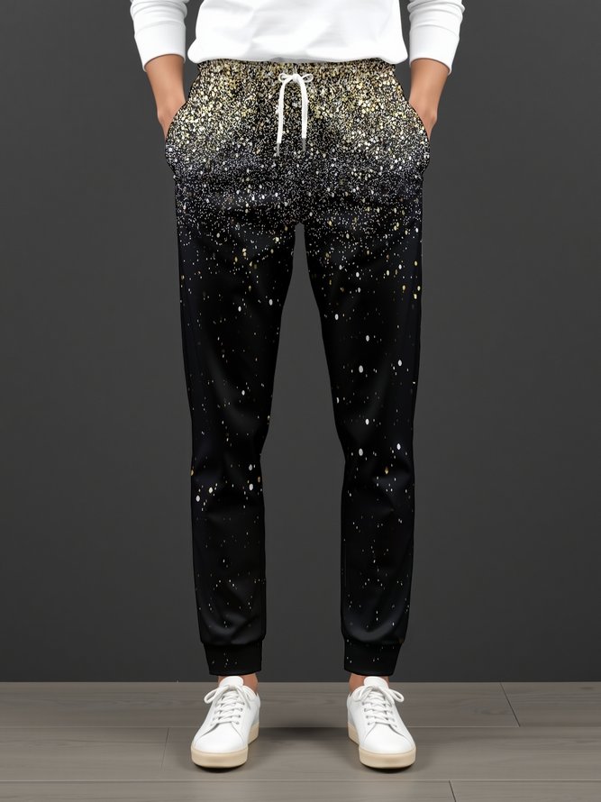 Moisture Wicking Gradient Star Casual Pants