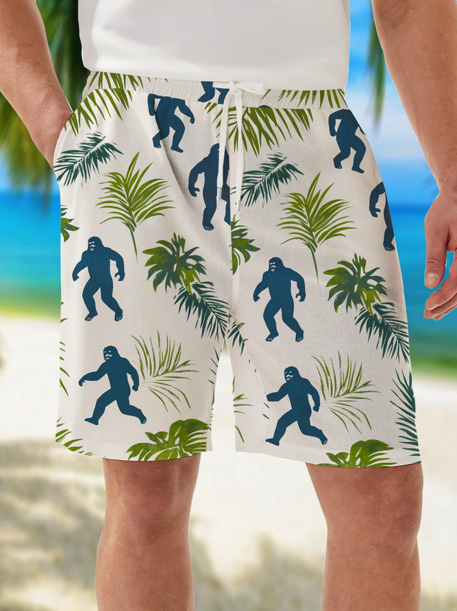 Moisture Wicking Plants Bigfoot Casual Shorts