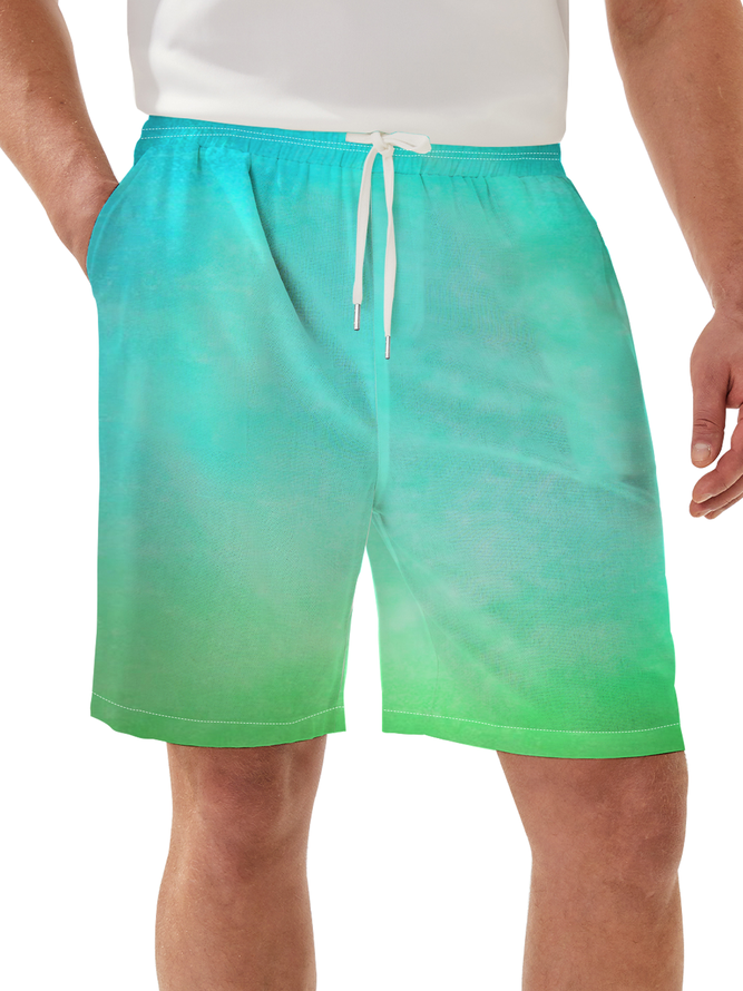 Moisture Wicking Gradient Casual Shorts