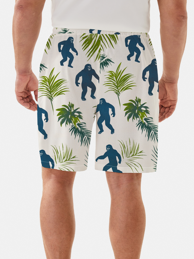 Moisture Wicking Plants Bigfoot Casual Shorts