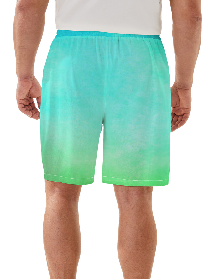 Moisture Wicking Gradient Casual Shorts