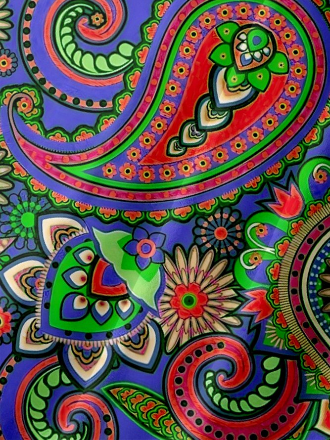 Moisture Wicking Paisley Chest Pocket Hawaiian Shirt