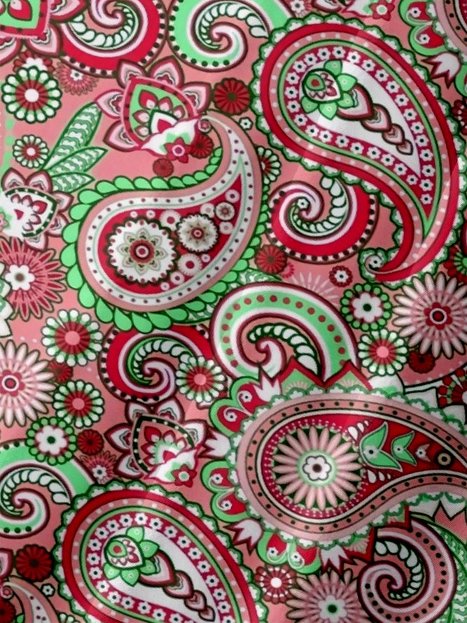 Moisture Wicking Paisley Chest Pocket Hawaiian Shirt