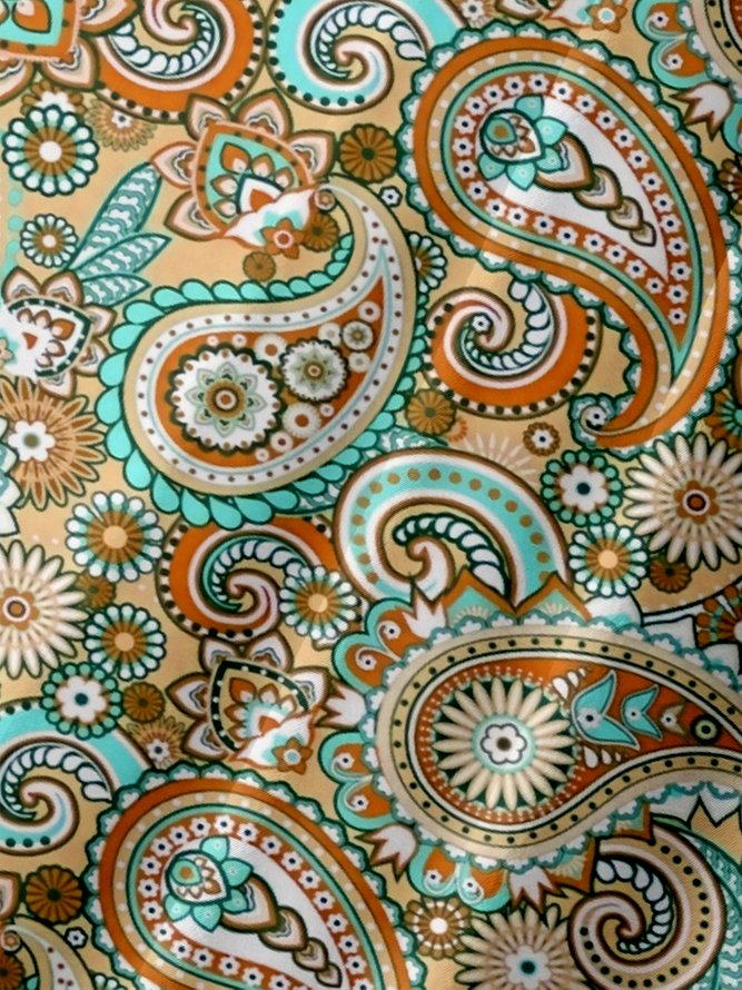 Moisture Wicking Paisley Chest Pocket Hawaiian Shirt