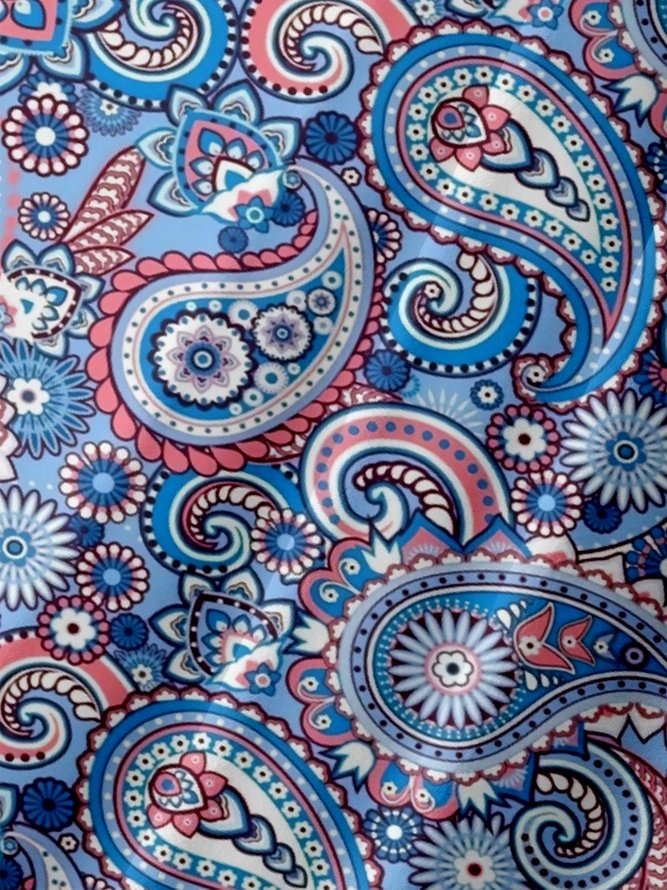 Moisture Wicking Paisley Chest Pocket Hawaiian Shirt