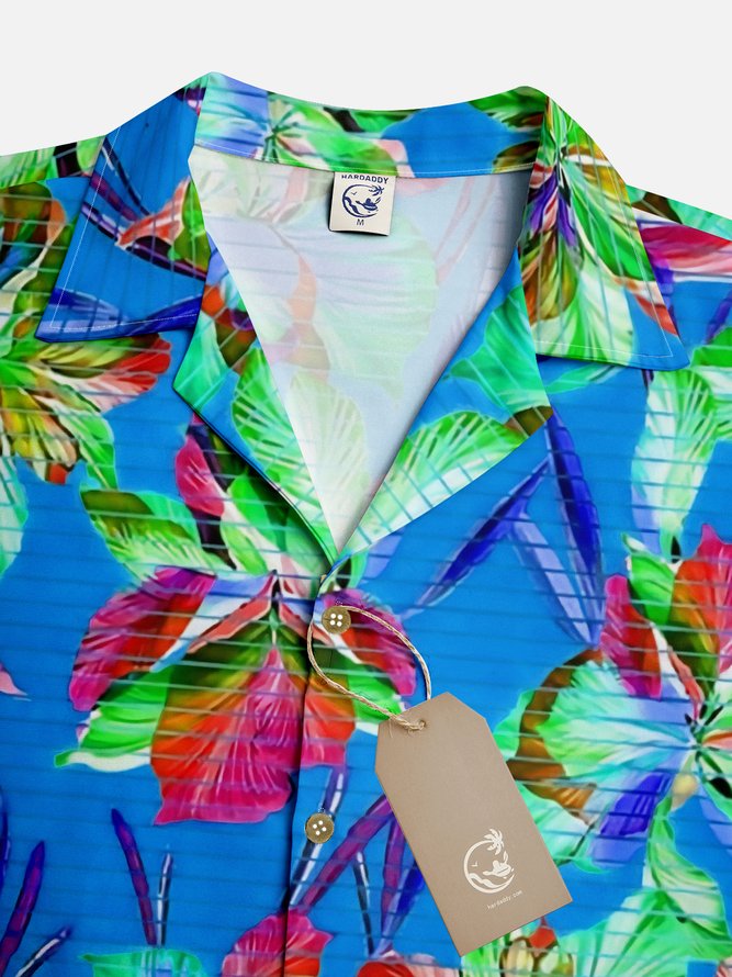 Moisture-wicking Floral Aloha Shirt