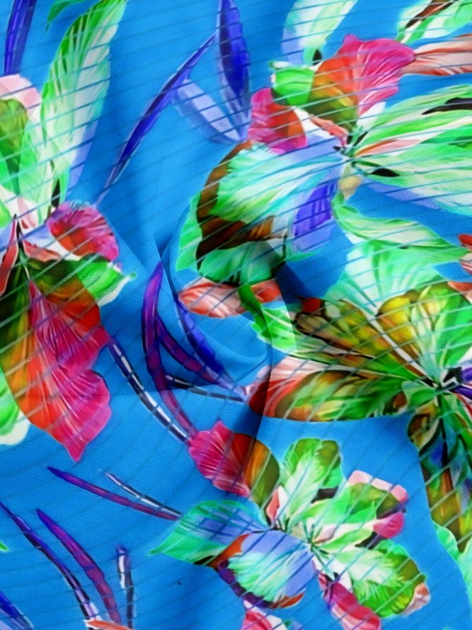 Moisture-wicking Floral Aloha Shirt