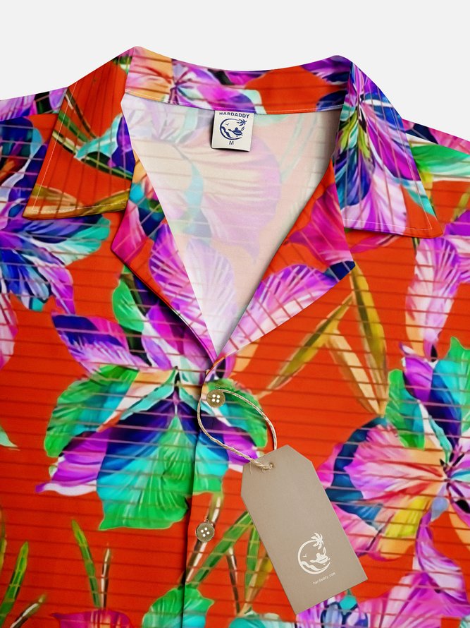 Moisture-wicking Floral Aloha Shirt