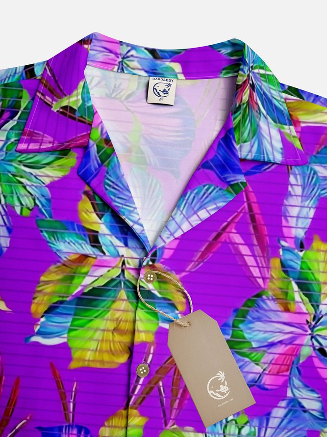 Moisture-wicking Floral Aloha Shirt
