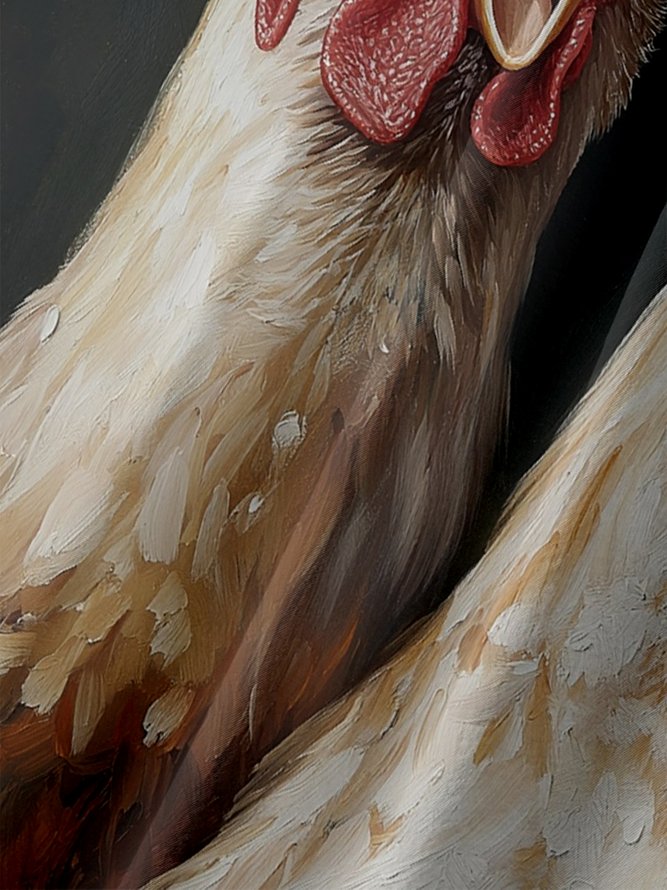 Moisture-wicking Screaming Chicken Chest Pocket Casual Shirt