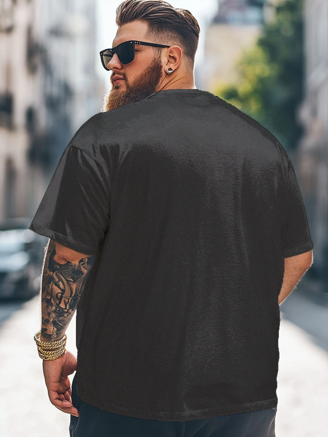 Big Size Men's Happy Canada Day Loose T-shirt