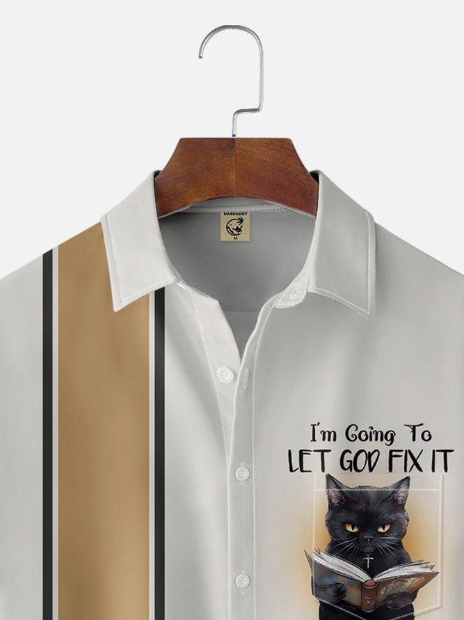 Moisture-wicking God Fix It Chest Pocket Bowling Shirt