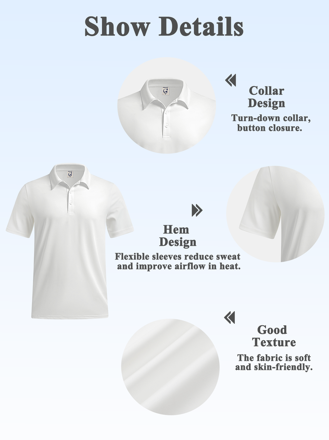 Moisture Wicking Gradient Abstract USA Flag Short Sleeve Golf Polo
