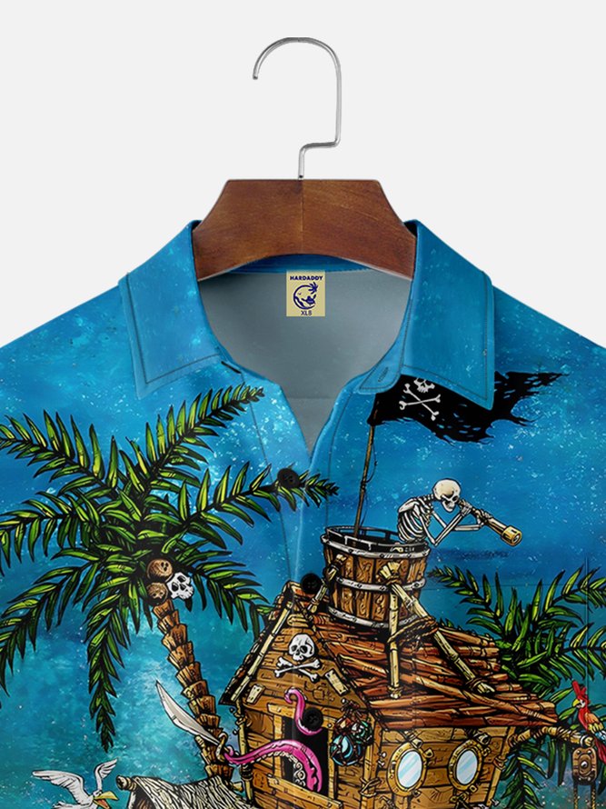 Big Size Rum Runners Resort Shirt By David Lozeau