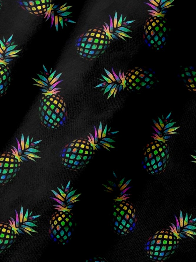 Moisture Wicking Gradient Pineapple Short Sleeve Golf Polo