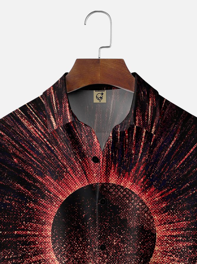Hardaddy x Stephen Wade Moisture-wicking Avant-garde Mountain Sunset Hawaiian Shirt