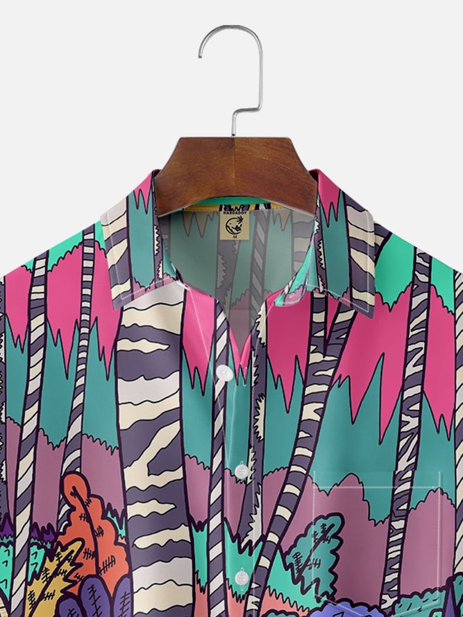 Hardaddy x Stephen Wade Moisture-wicking Forest Artistic Painting Hawaiian Shirt