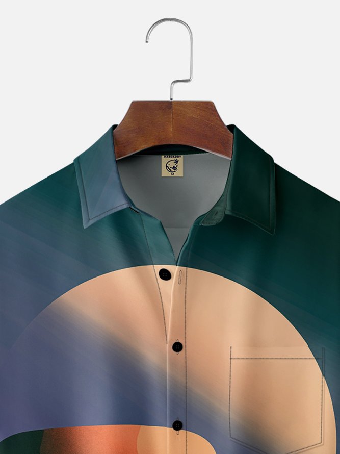 Hardaddy X Artist Stephen Wade Moisture-wicking Landscpe Chest Pocket Hawaiian Shirt